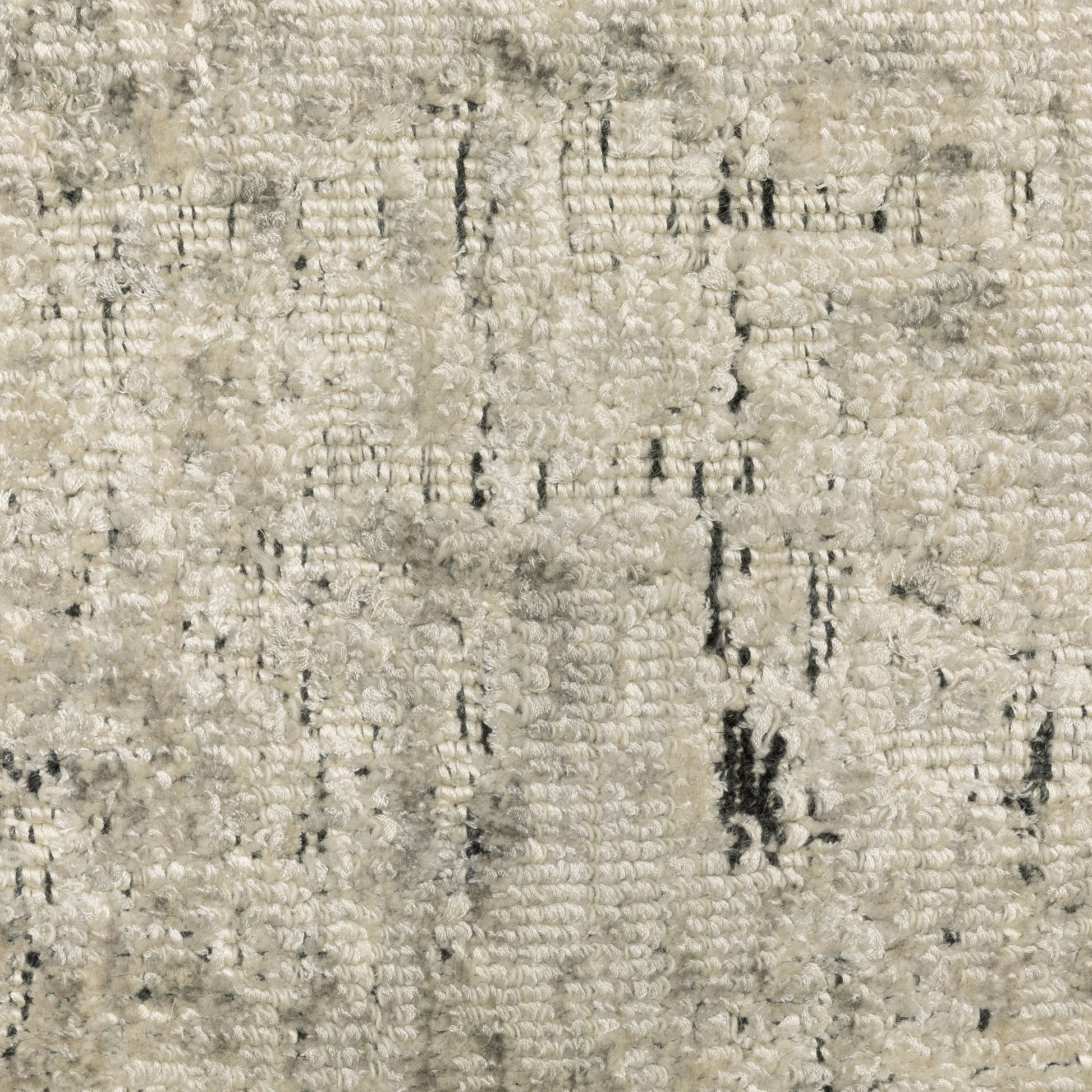 Solstice Abstract Beige/ Black Mixed Pile Rug
