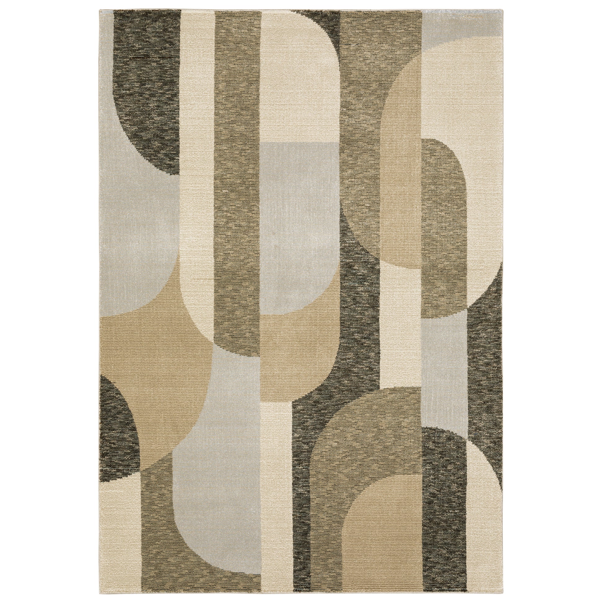 Strada STR02 Brown Geometric Rug