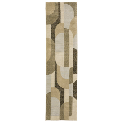 Strada STR02 Brown Geometric Rug
