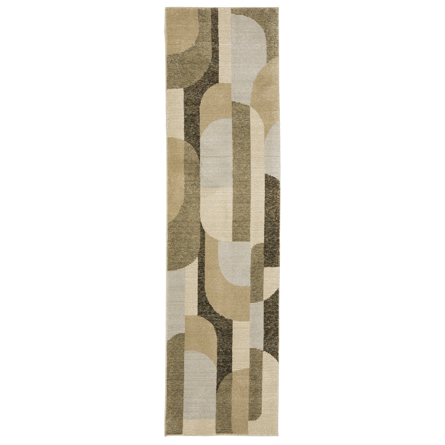 Strada Str02 Brown/ Beige Geometric Rug