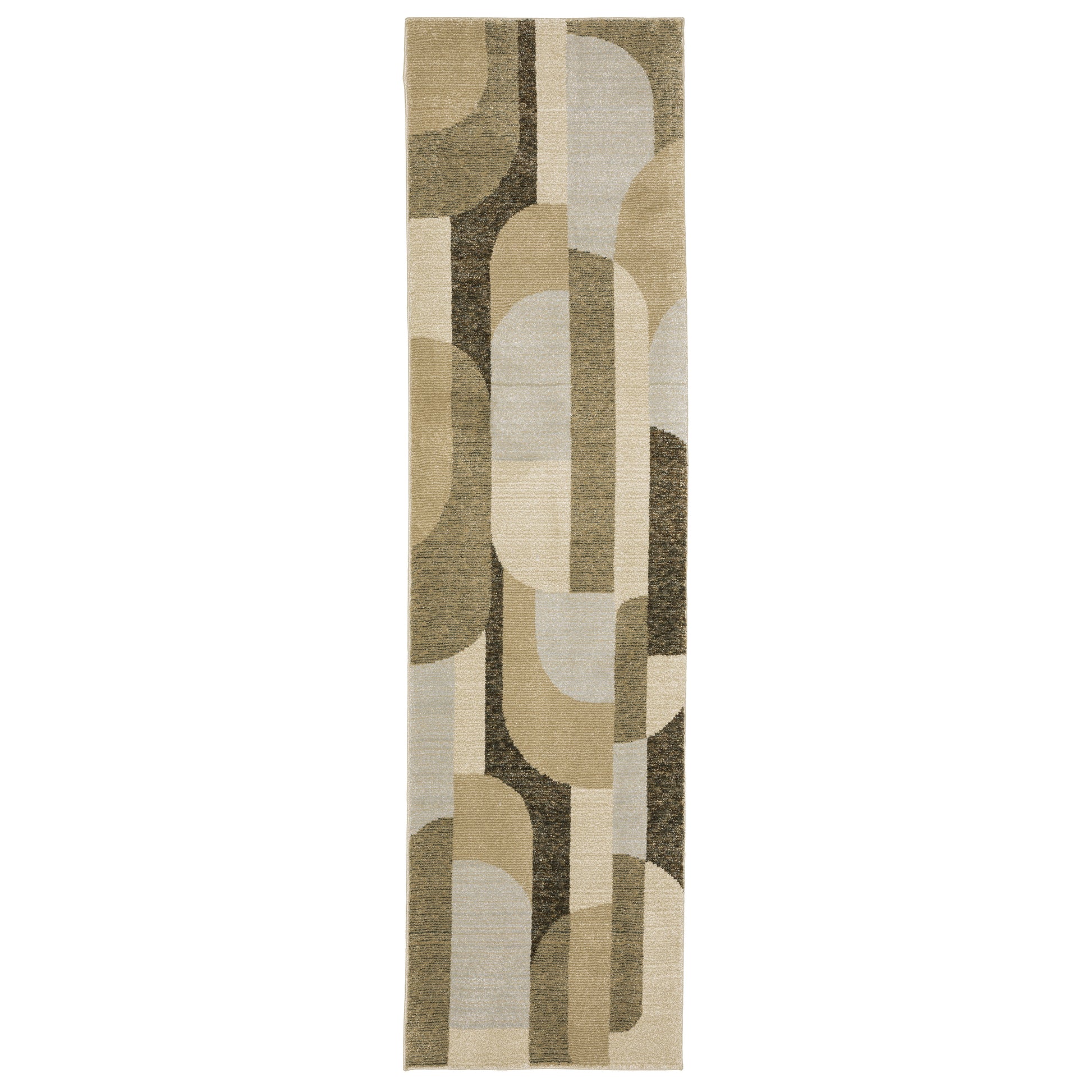 Strada Str02 Brown/ Beige Geometric Rug