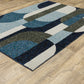 Strada STR03 Blue Geometric Rug