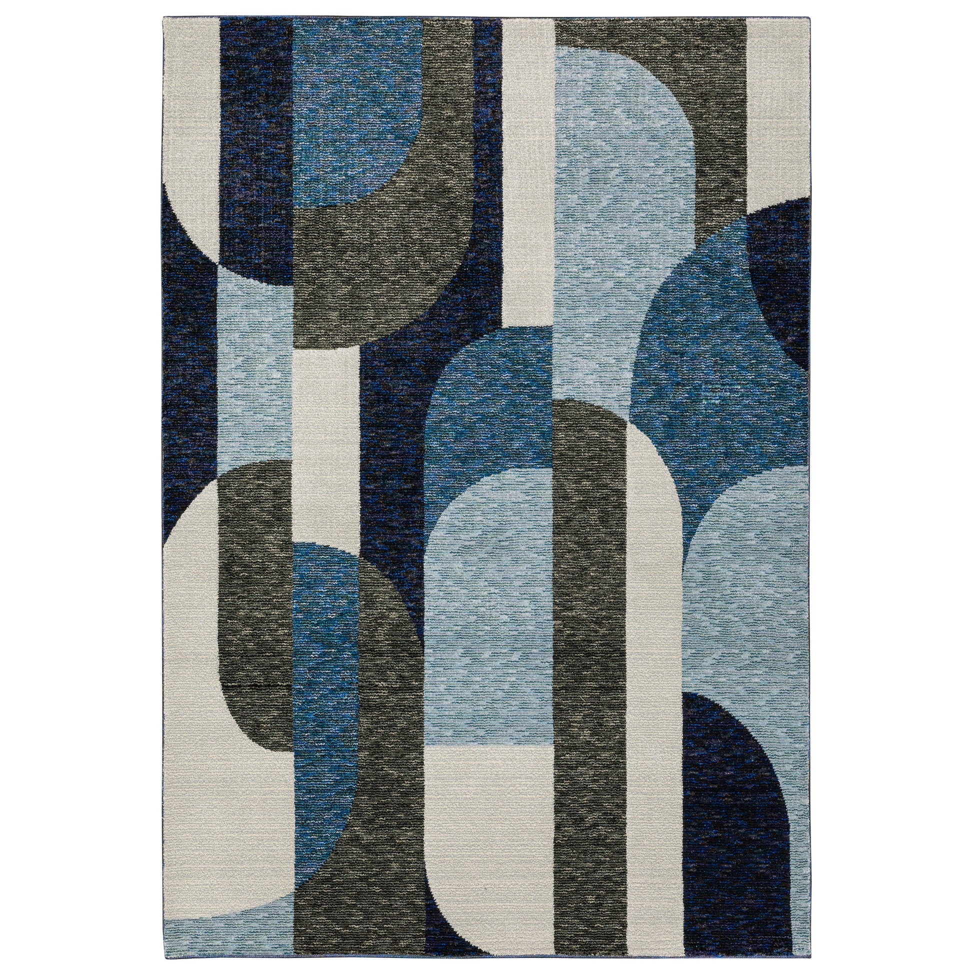 Strada STR03 Blue Geometric Rug