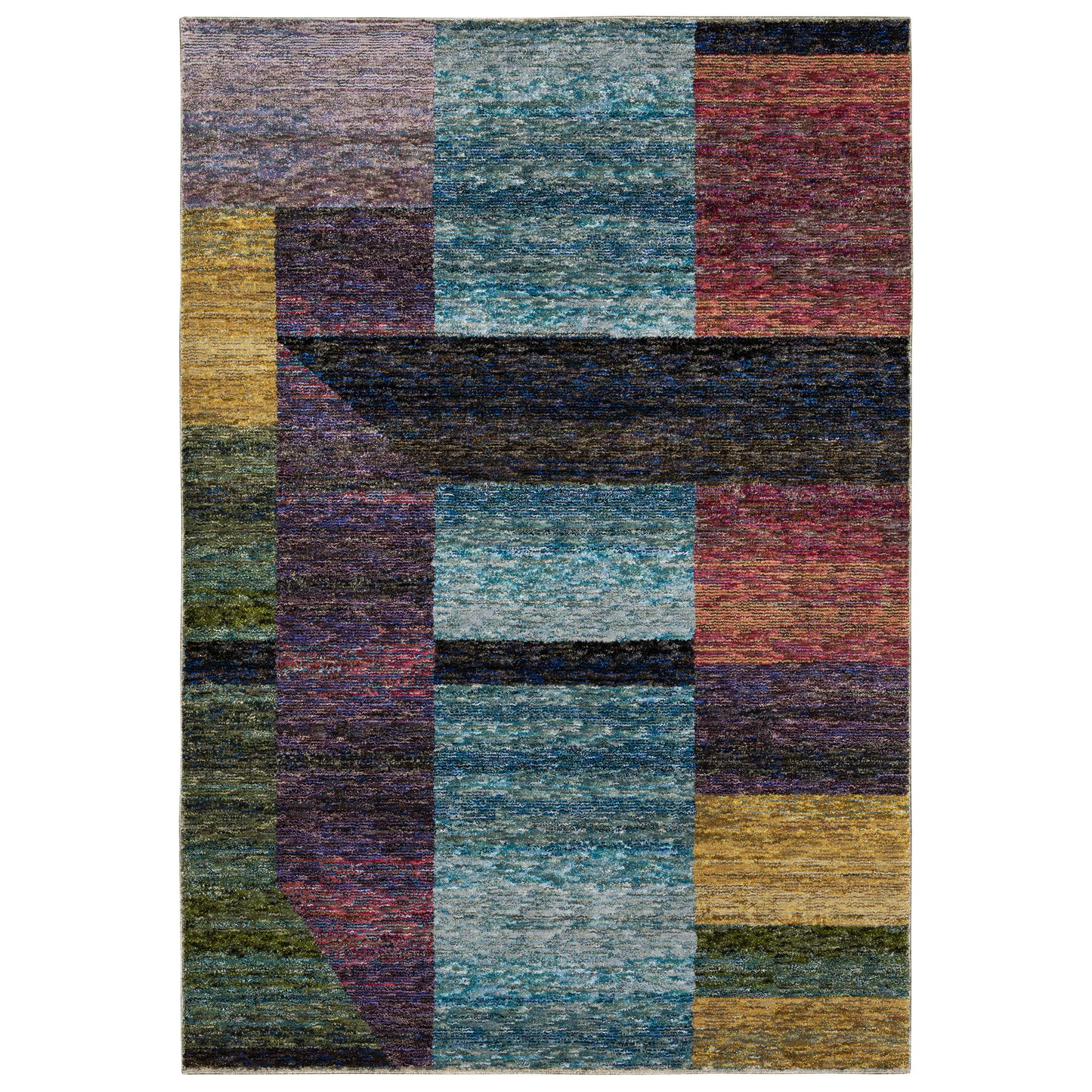 Strada STR04 Multi Geometric Rug