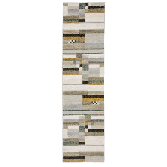 Strada Str07 Beige/ Multi Geometric Rug