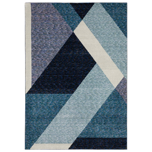 Strada STR08 Blue Geometric Rug