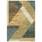 Strada STR09 Gold Geometric Rug