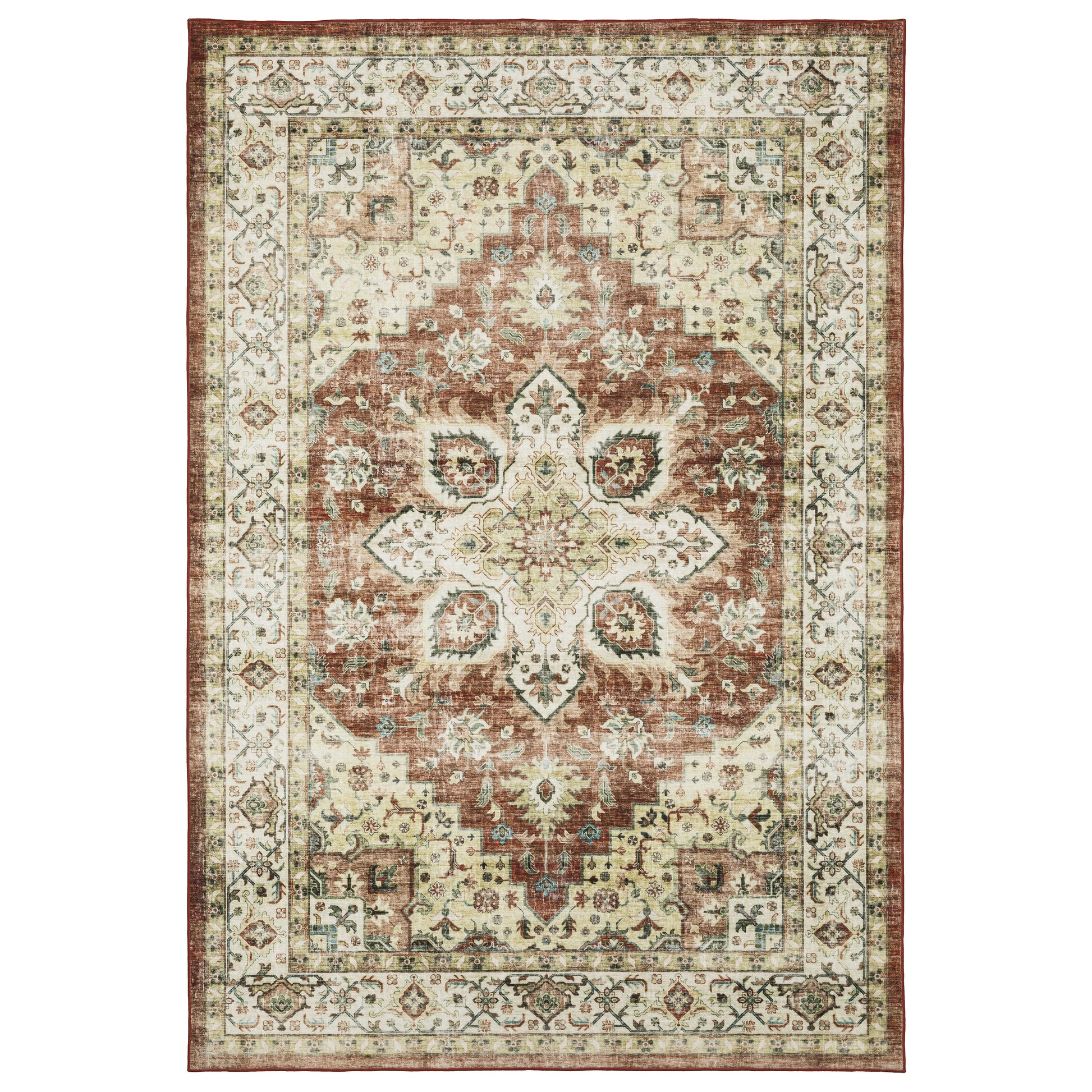 Sumter SUM01 Red Distressed Rug