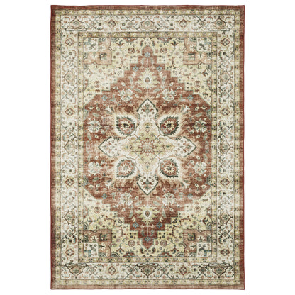 Sumter SUM01 Red Distressed Rug