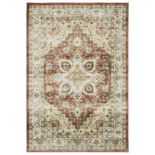 Sumter SUM01 Red Distressed Rug