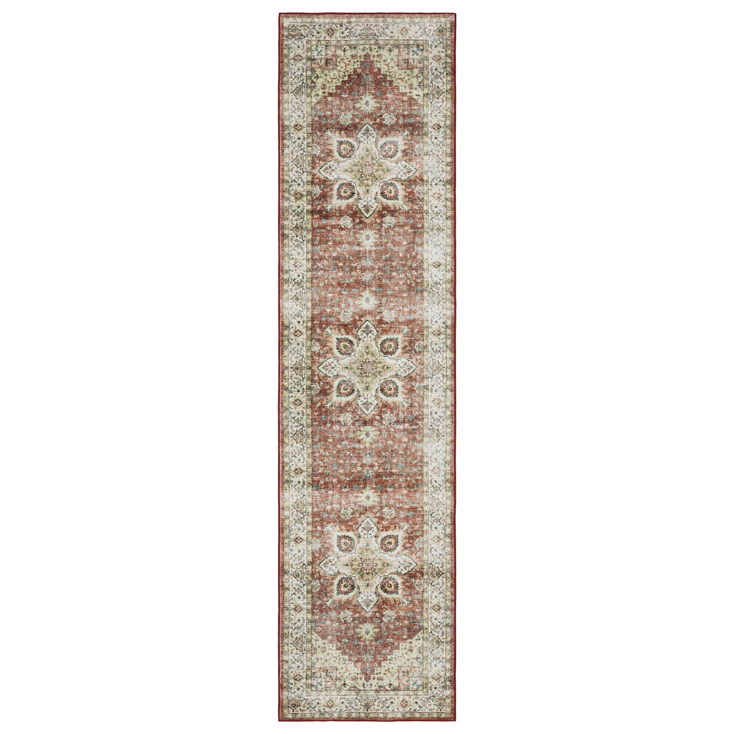 Sumter SUM01 Red Distressed Rug