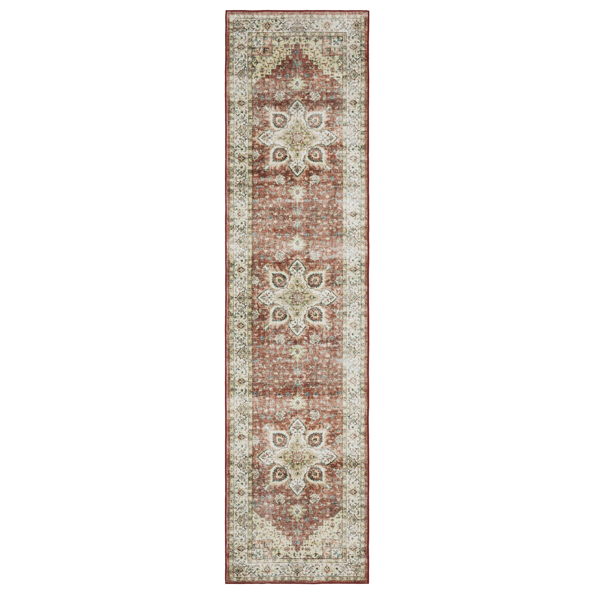Sumter SUM01 Red Distressed Rug