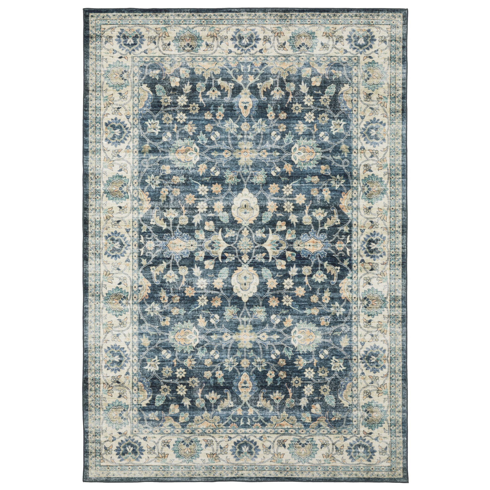 Sumter SUM02 Blue Distressed Rug