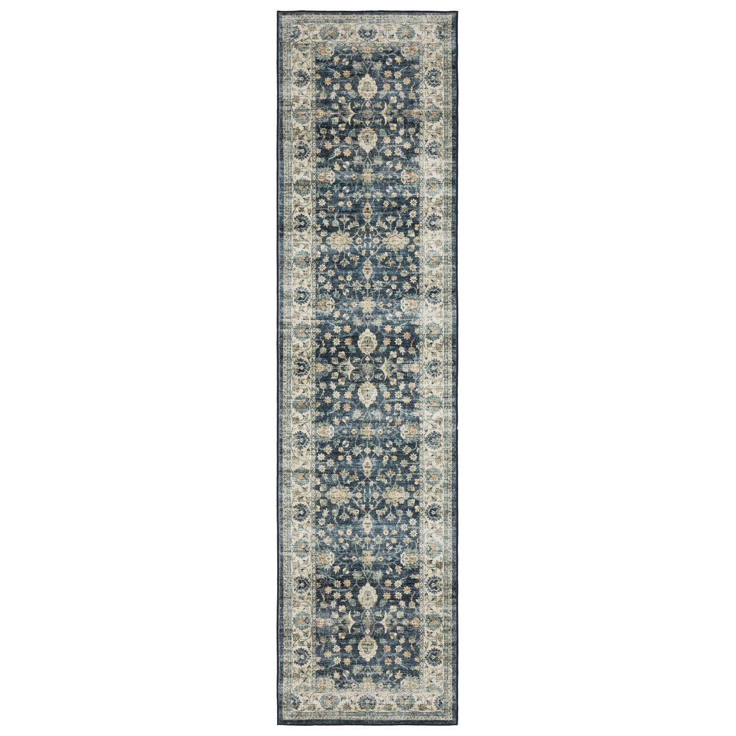 Sumter SUM02 Blue Distressed Rug