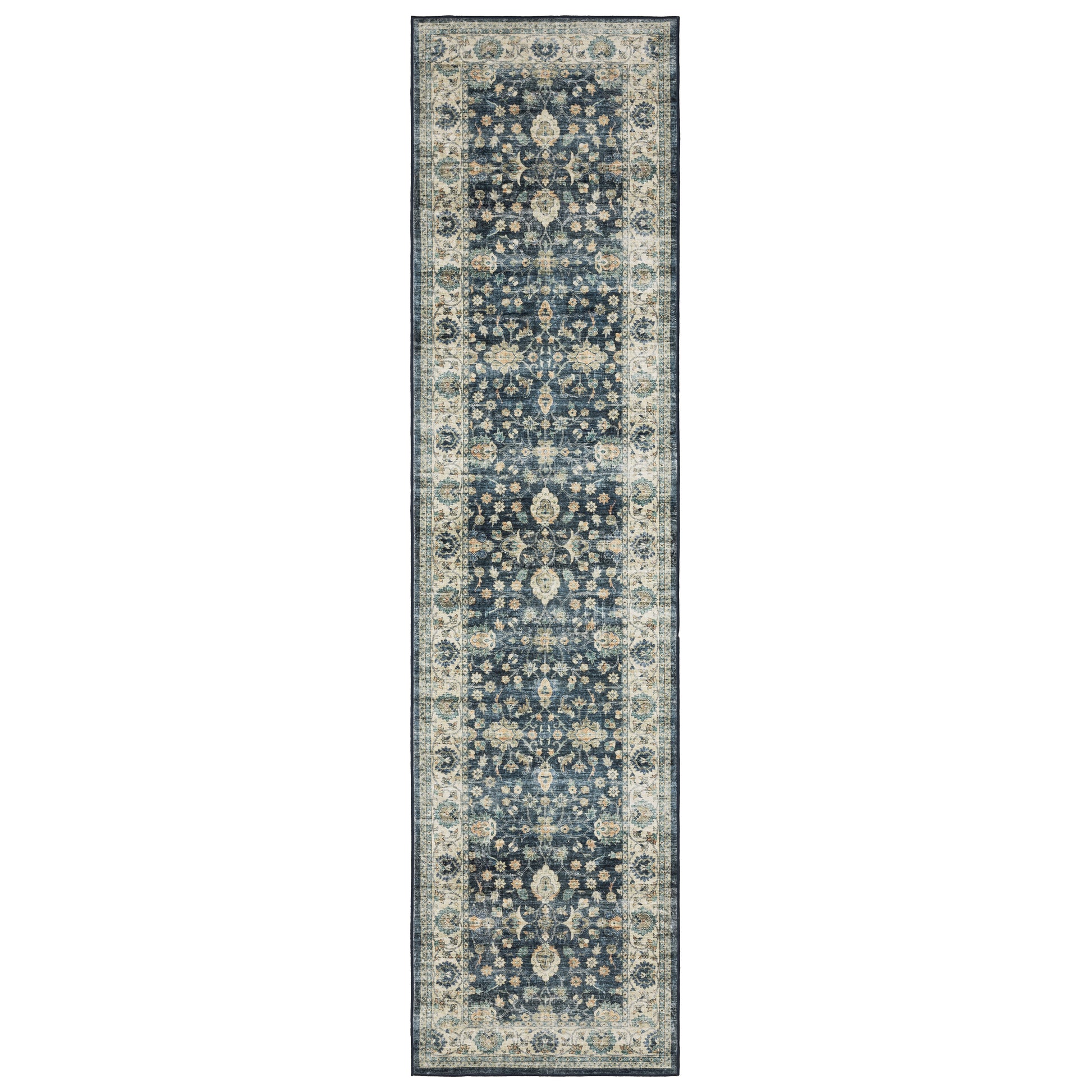 Sumter SUM02 Blue Distressed Rug
