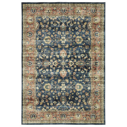Sumter SUM04 Blue Distressed Rug