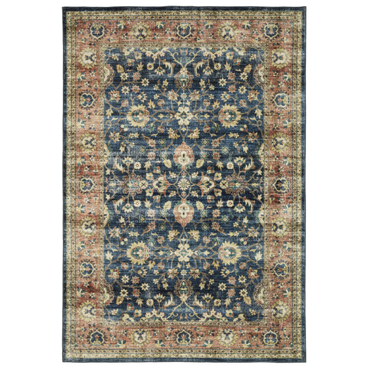 Sumter SUM04 Blue Distressed Rug
