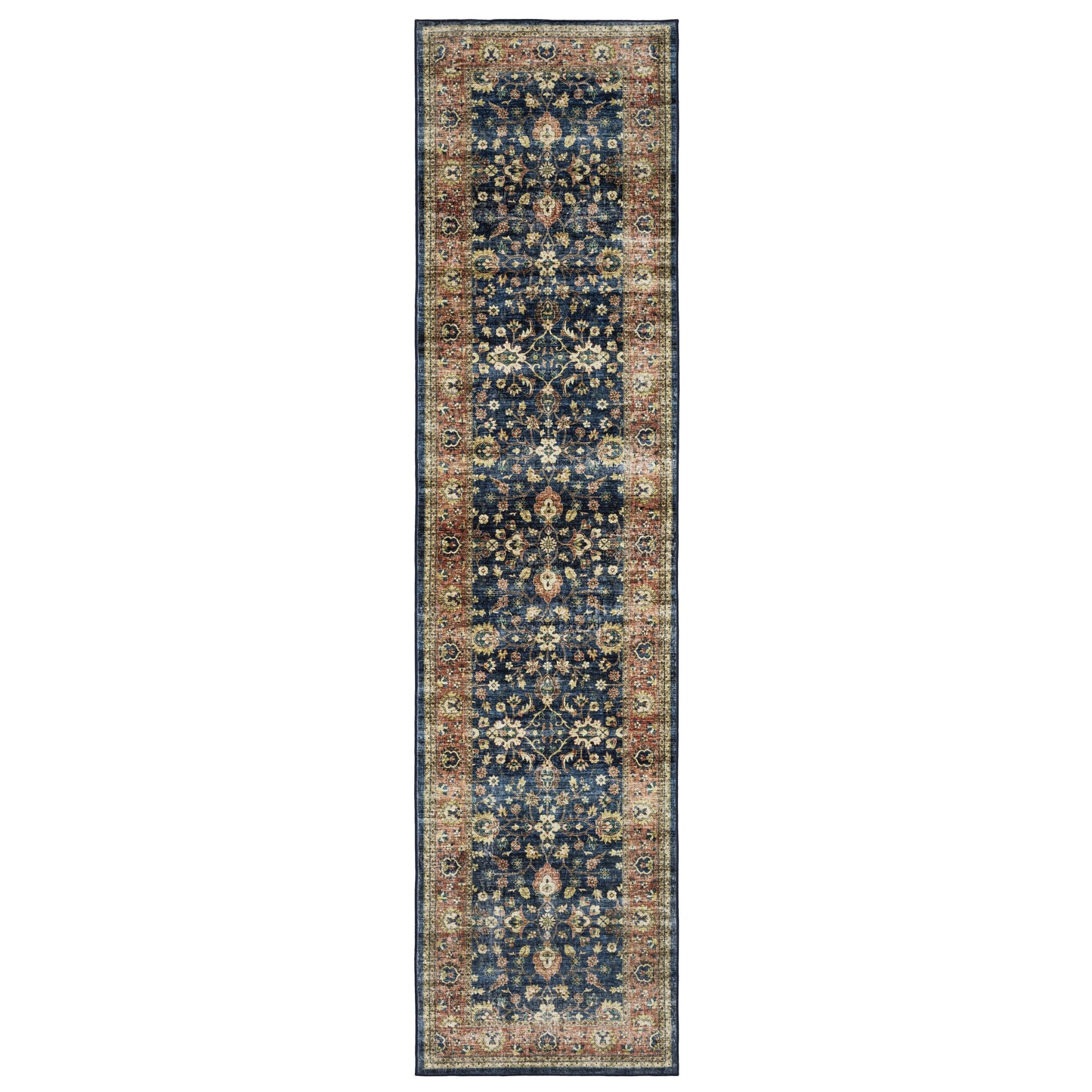 Sumter SUM04 Blue Distressed Rug