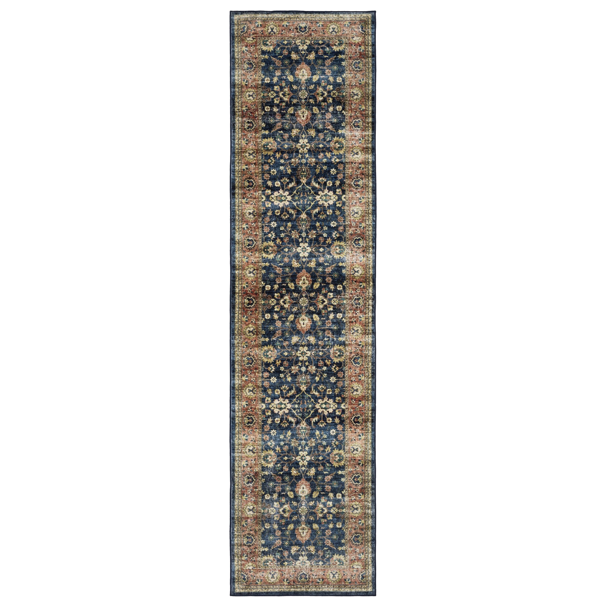 Sumter SUM04 Blue Distressed Rug