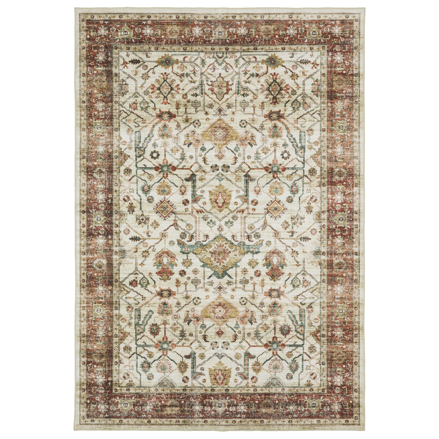 Sumter SUM05 Ivory Distressed Rug