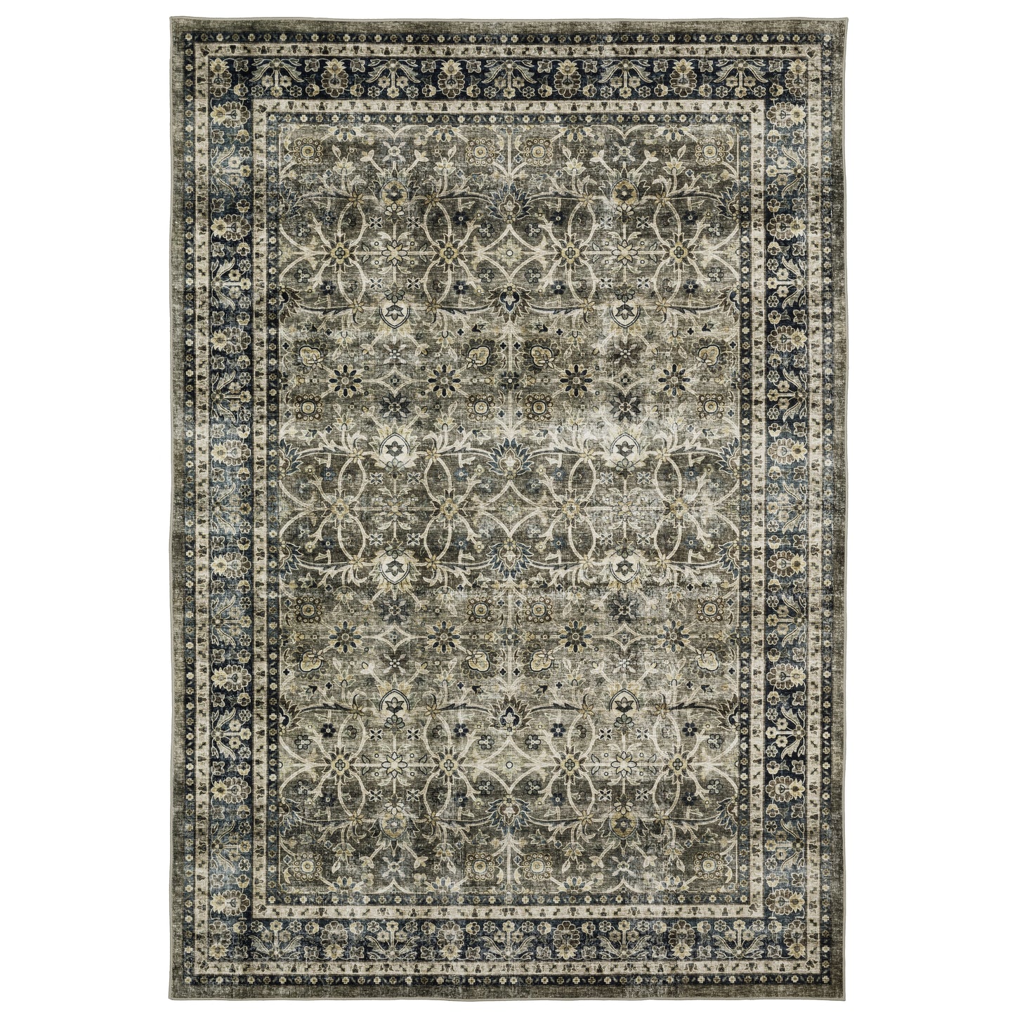 Sumter SUM06 Grey Distressed Rug