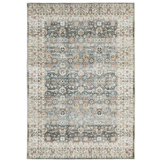 Sumter SUM07 Grey Distressed Rug