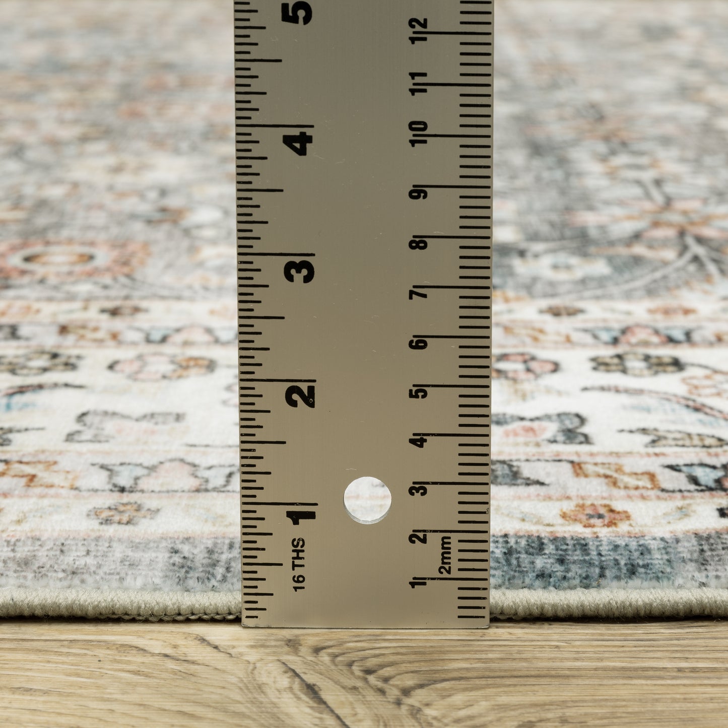 Sumter Distressed Grey/ Ivory Oriental Flat Weave Rug