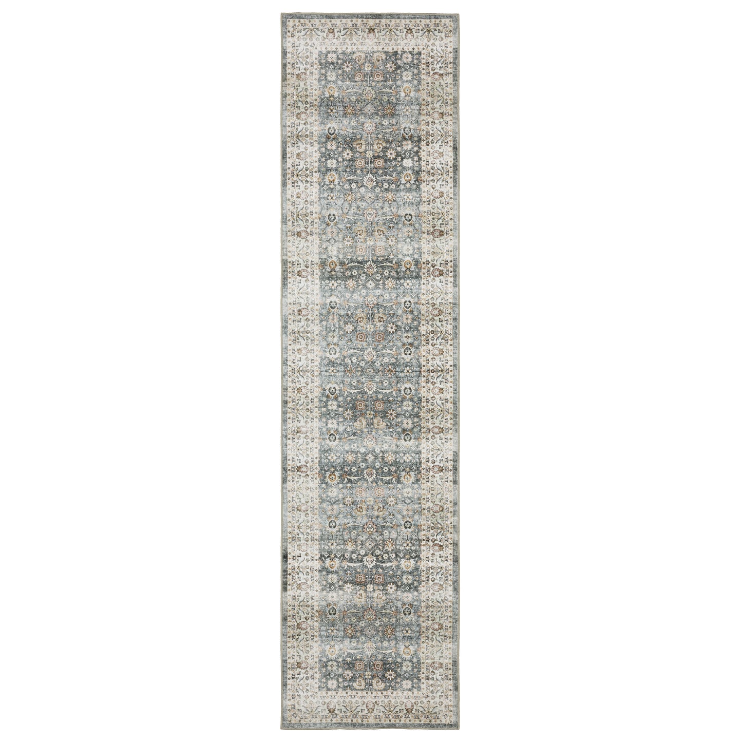 Sumter SUM07 Grey Distressed Rug