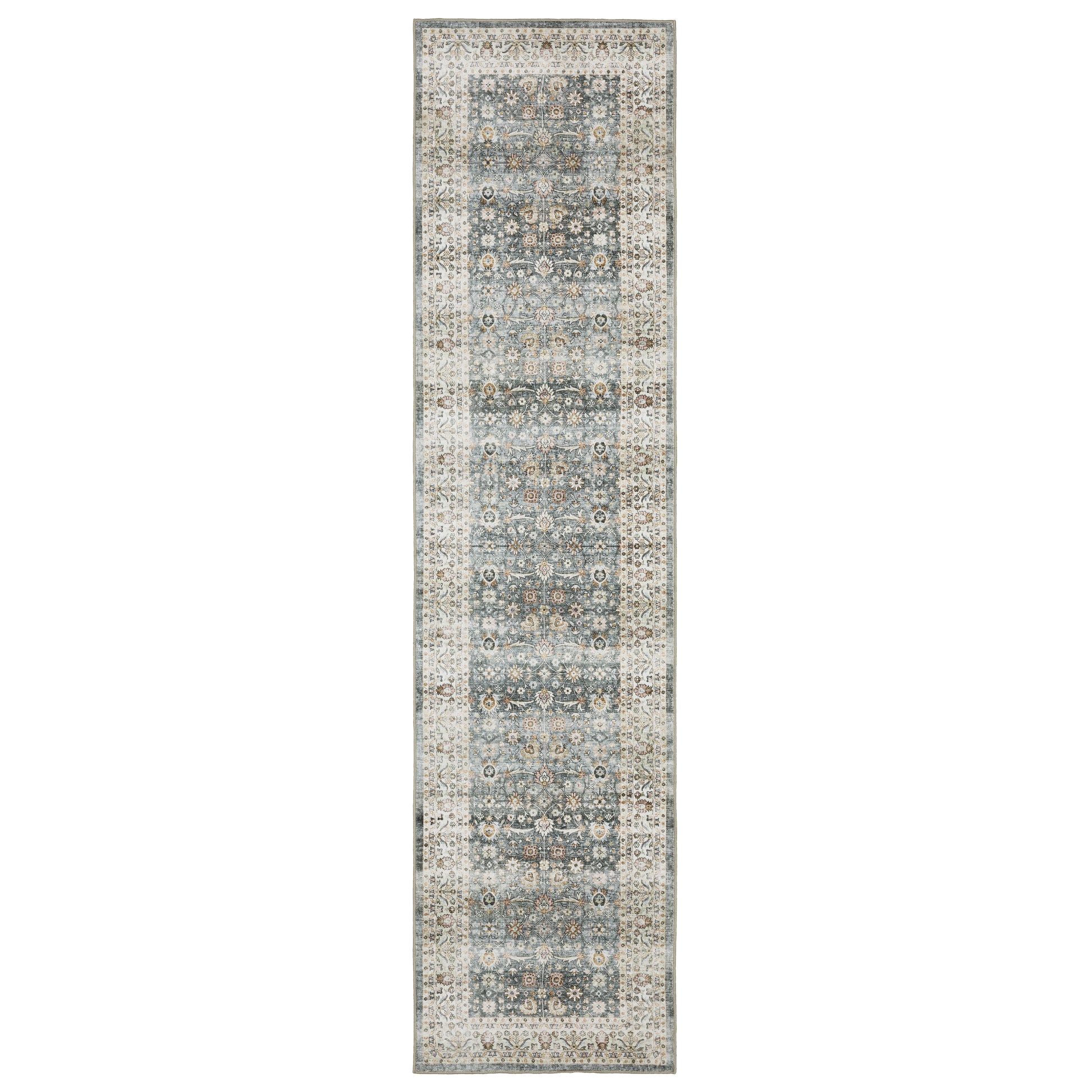 Sumter SUM07 Grey Distressed Rug