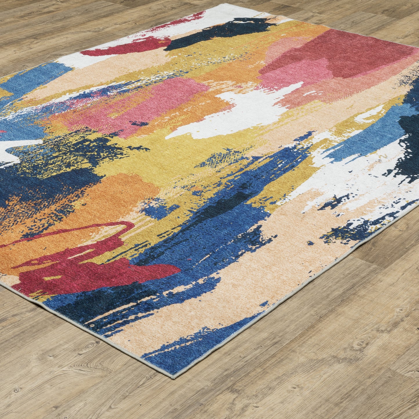 Sumter Abstract Multi/ Multi Flat Weave Rug