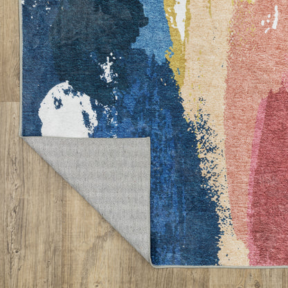 Sumter Abstract Multi/ Multi Flat Weave Rug