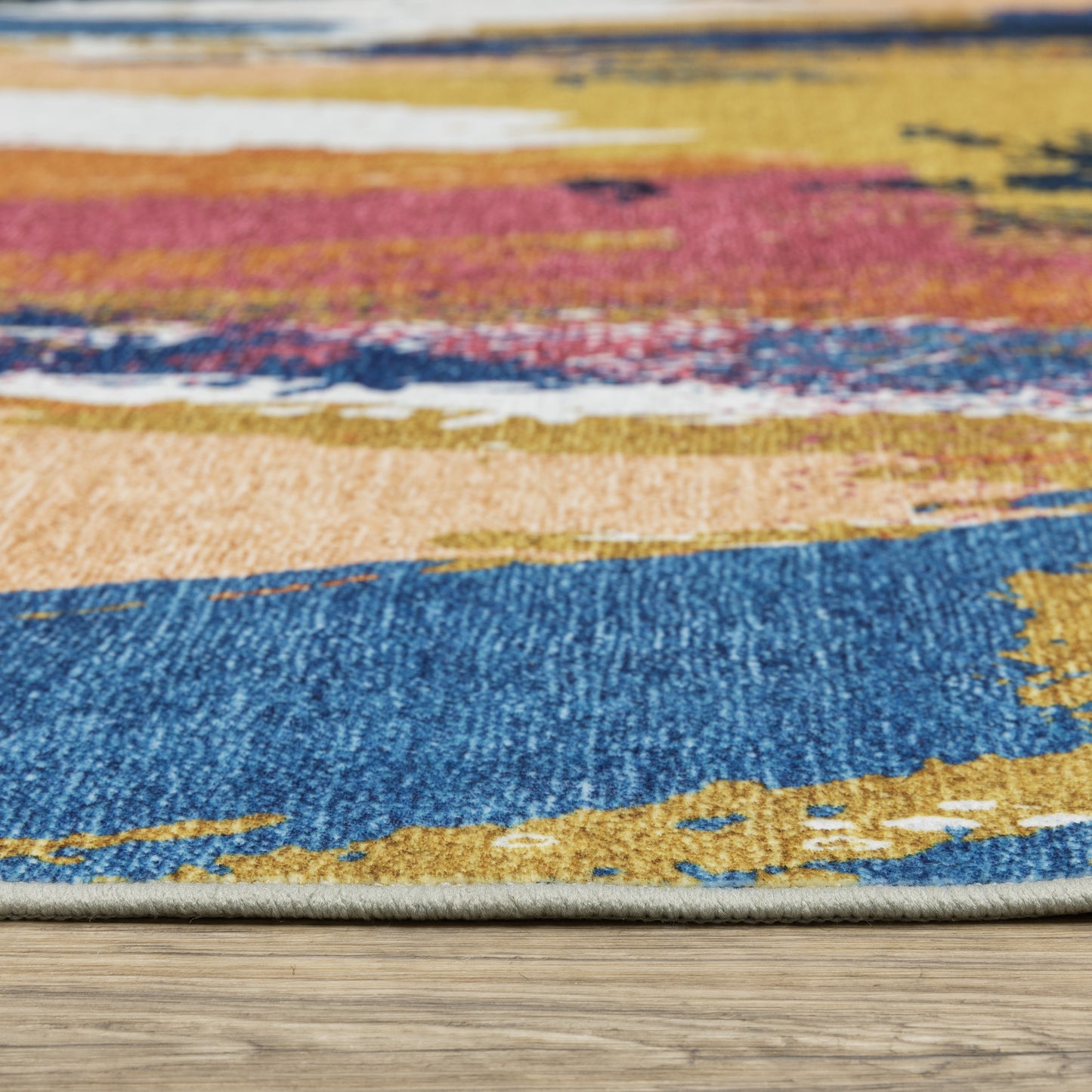 Sumter Abstract Multi/ Multi Flat Weave Rug