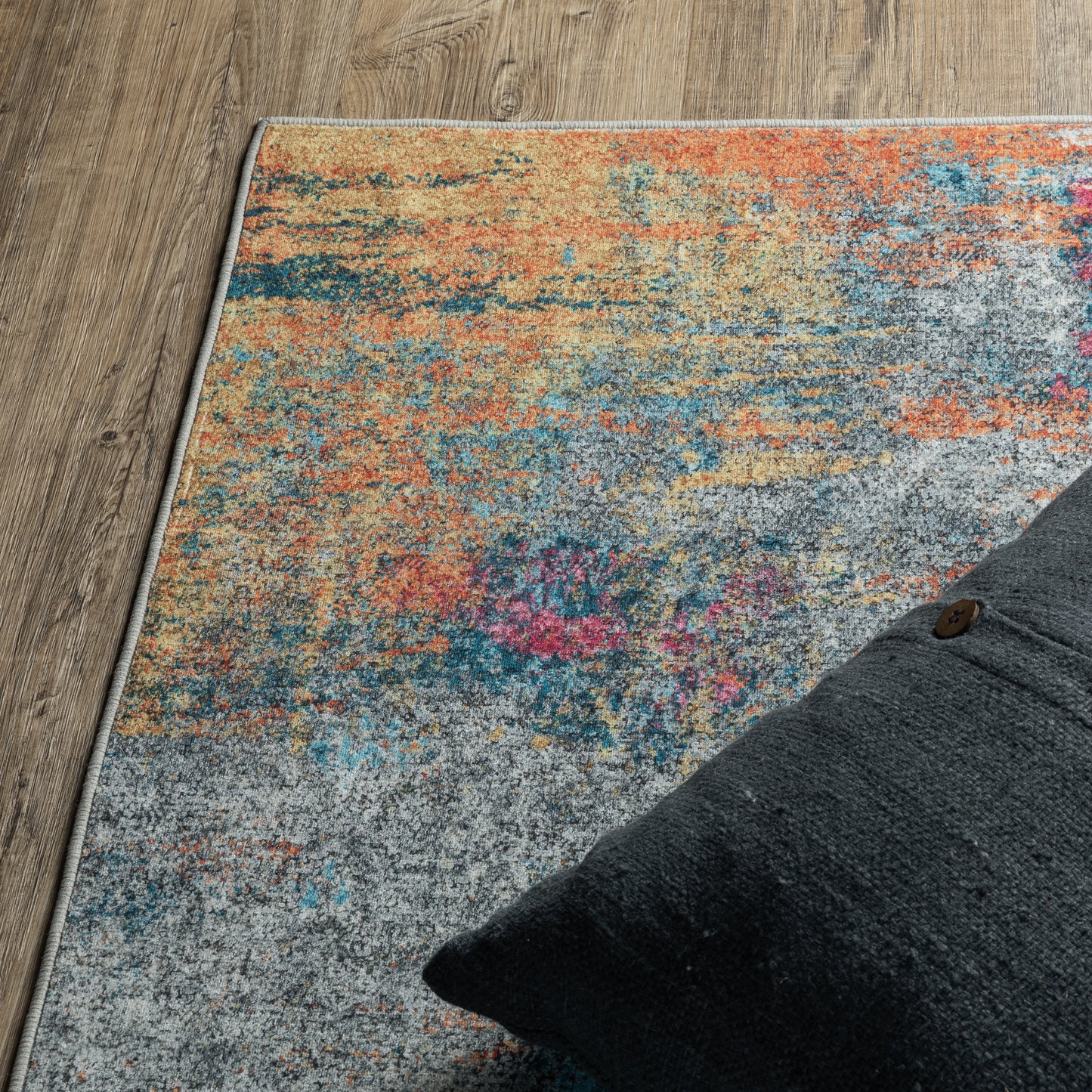 Sumter Abstract Multi/ Multi Flat Weave Rug