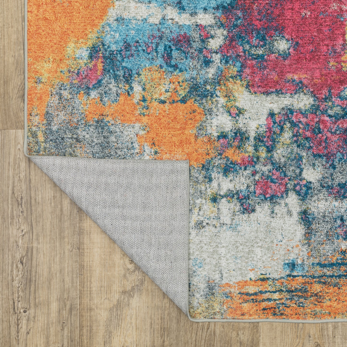 Sumter Abstract Multi/ Multi Flat Weave Rug