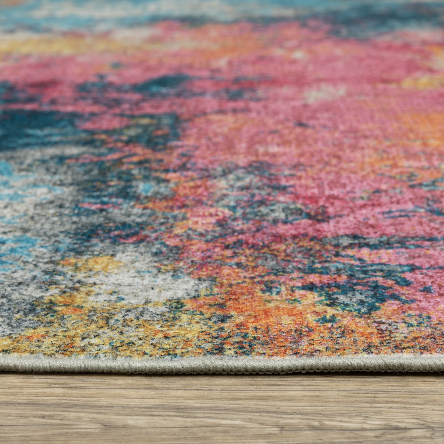 Sumter Abstract Multi/ Multi Flat Weave Rug