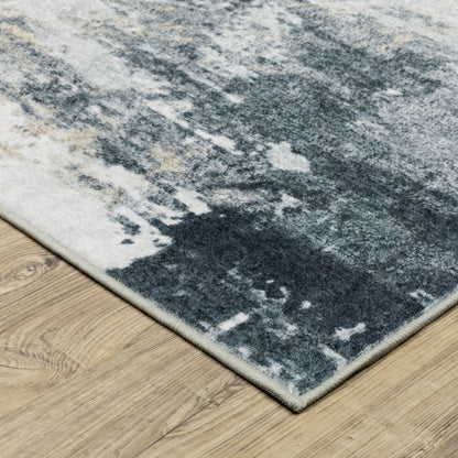 Sumter Abstract Ivory/ Grey Flat Weave Rug