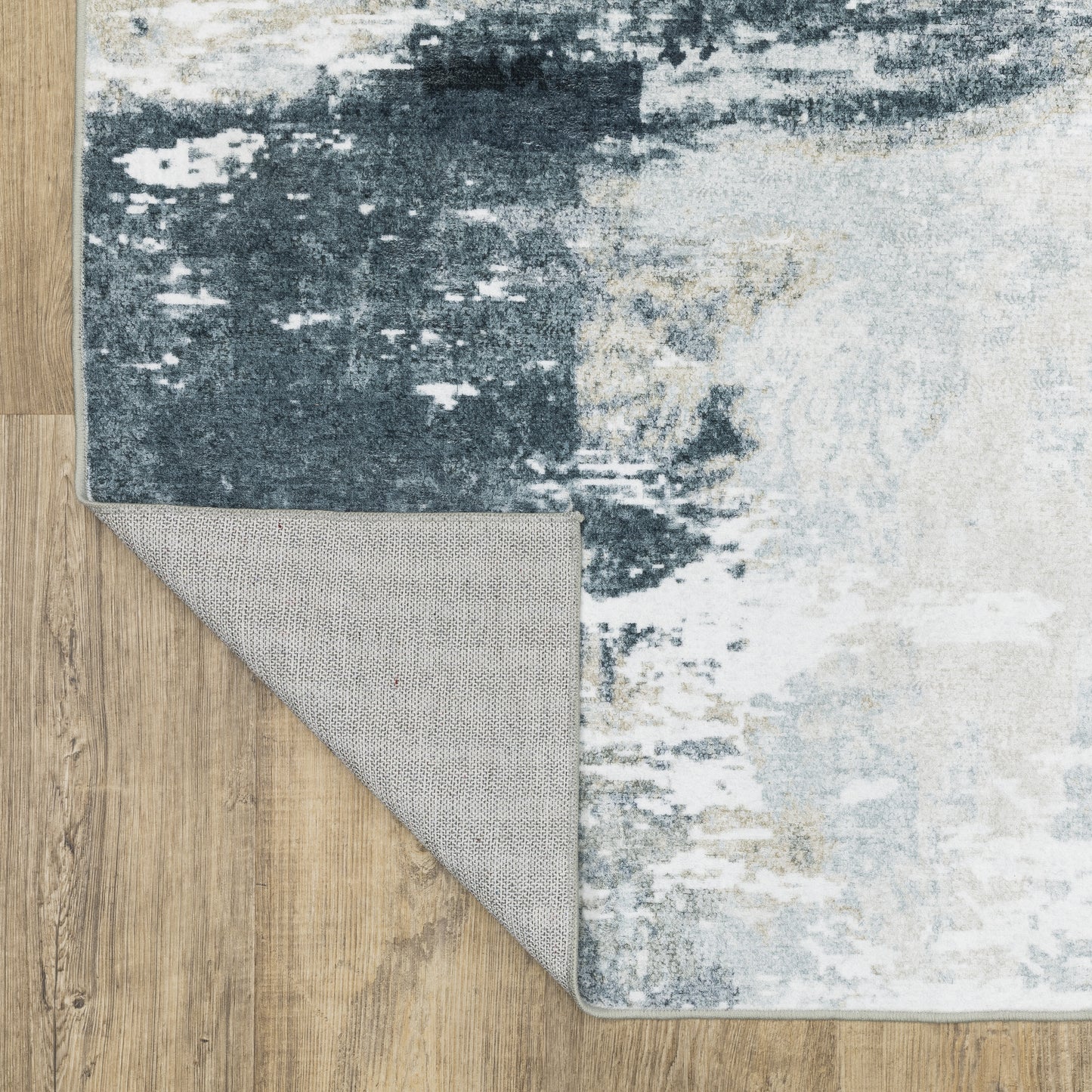 Sumter Abstract Ivory/ Grey Flat Weave Rug