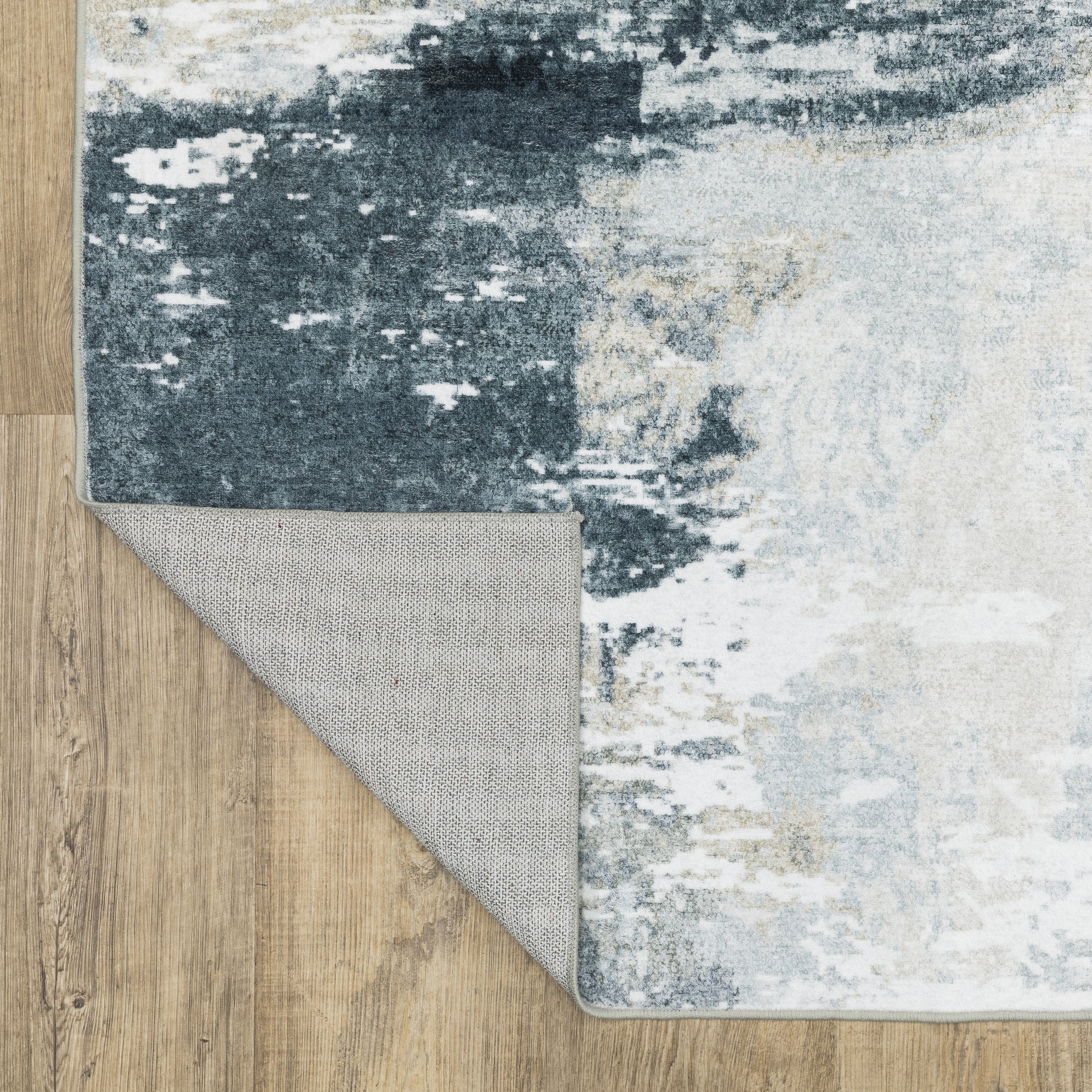 Sumter Abstract Ivory/ Grey Flat Weave Rug
