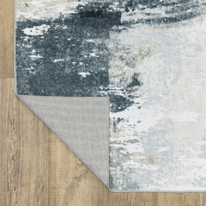Sumter Abstract Ivory/ Grey Flat Weave Rug