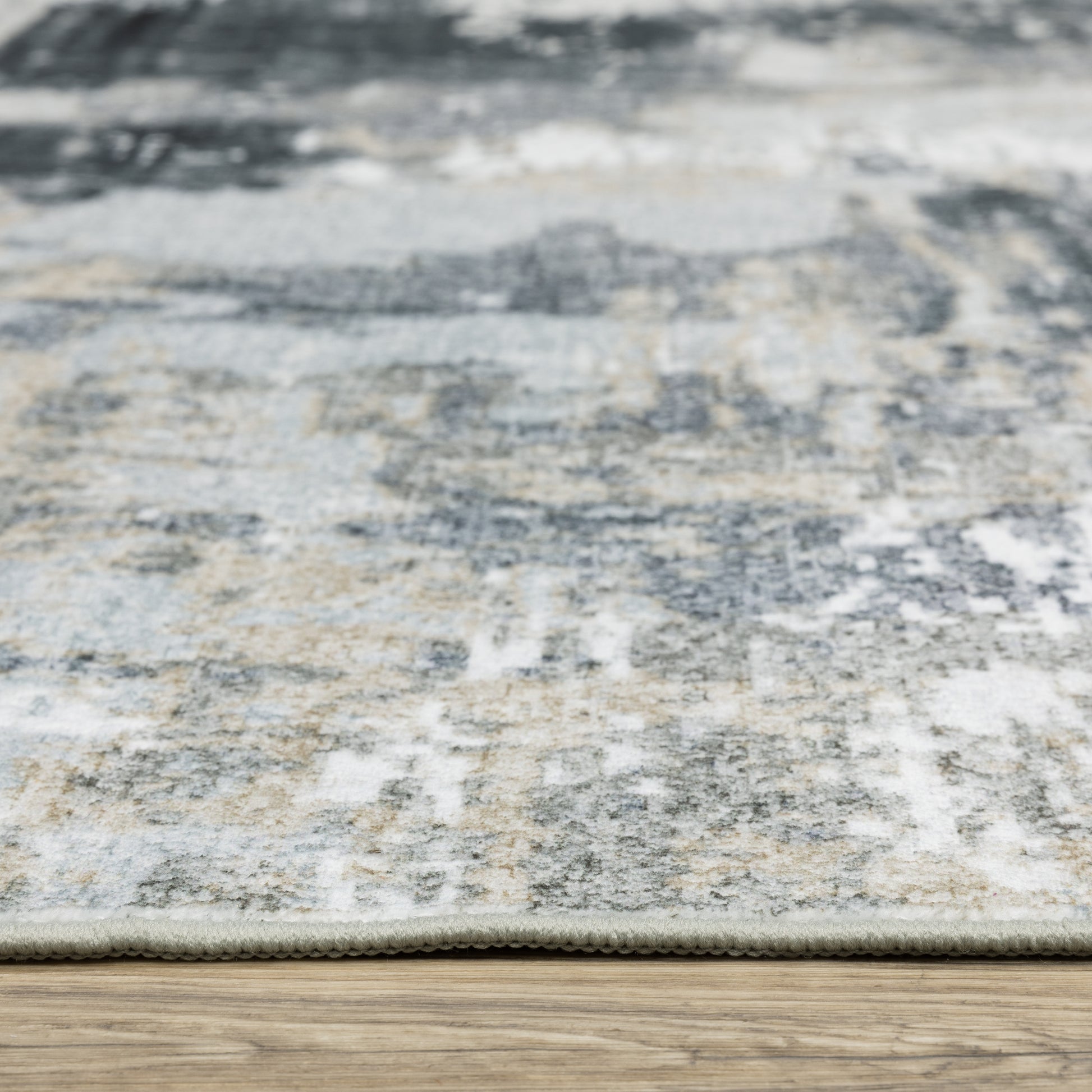 Sumter Abstract Ivory/ Grey Flat Weave Rug