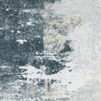 Sumter Abstract Ivory/ Grey Flat Weave Rug
