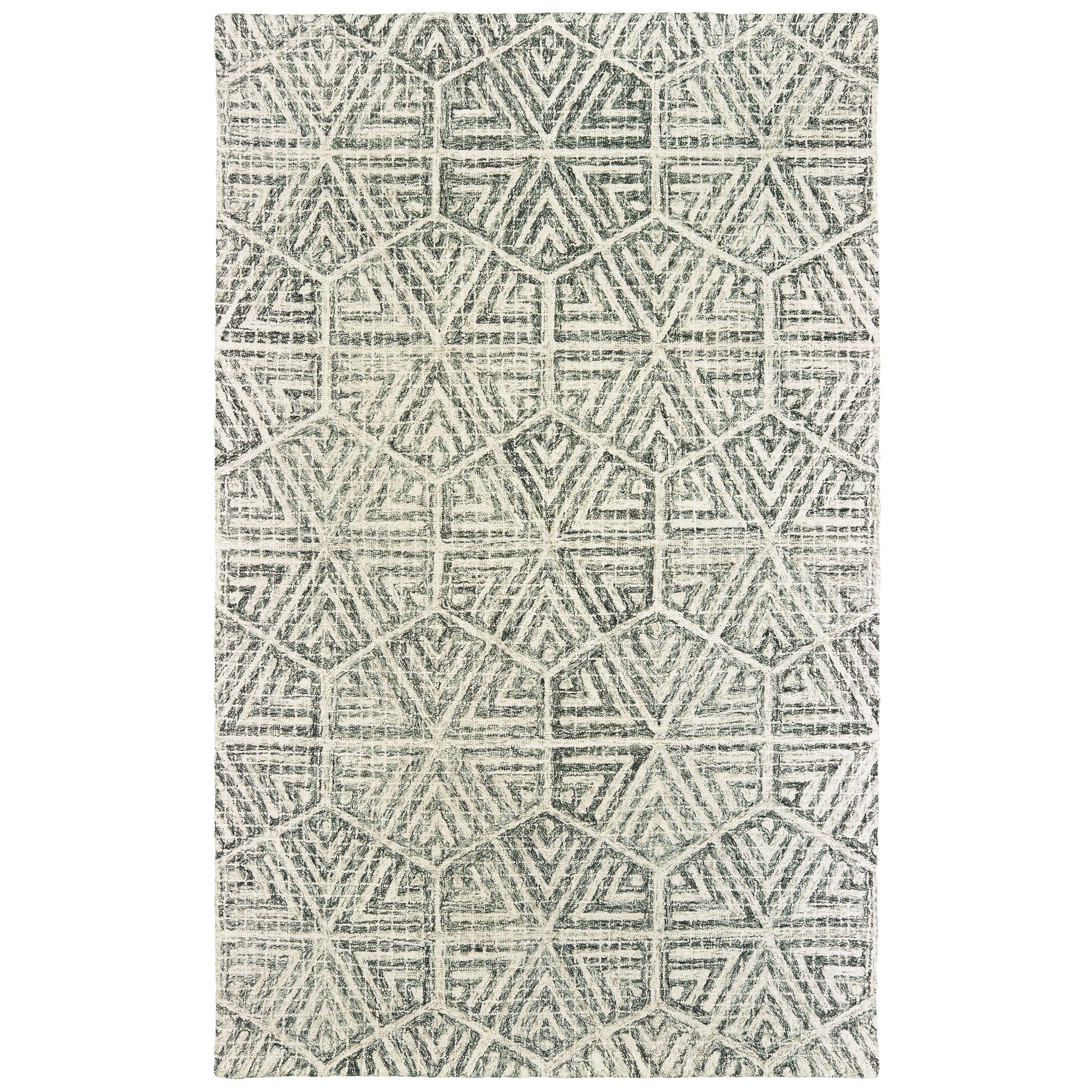 Tallavera 55605 Grey Distressed Rug