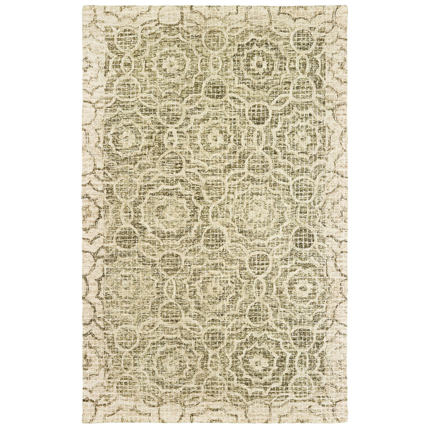 Tallavera 55606 Green Distressed Rug