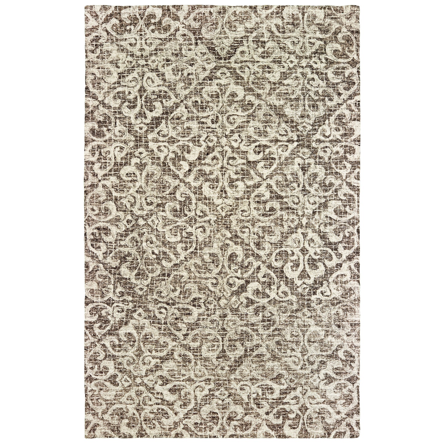 Tallavera 55607 Brown Distressed Rug