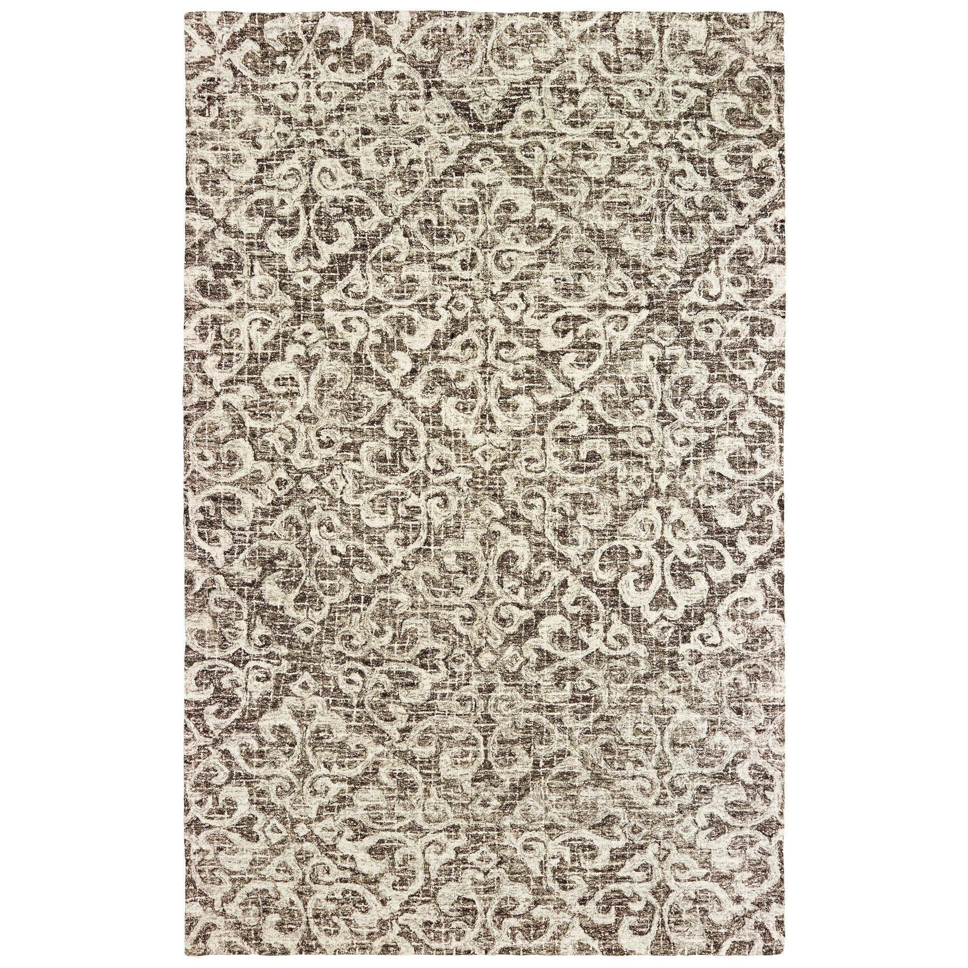 Tallavera 55607 Brown Distressed Rug