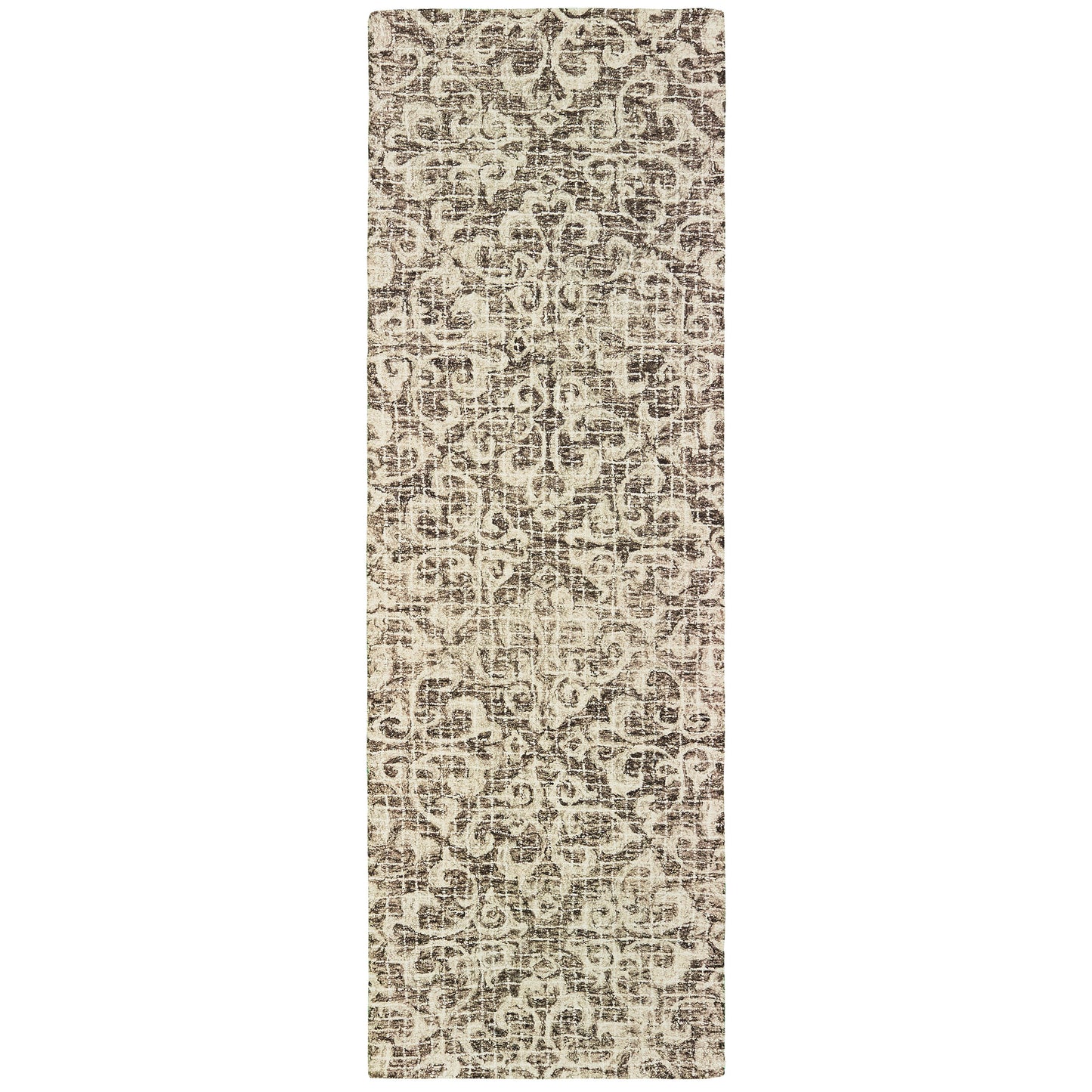 Tallavera 55607 Brown Distressed Rug