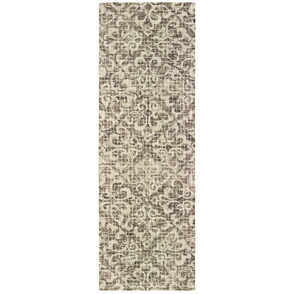Tallavera 55607 Brown Distressed Rug