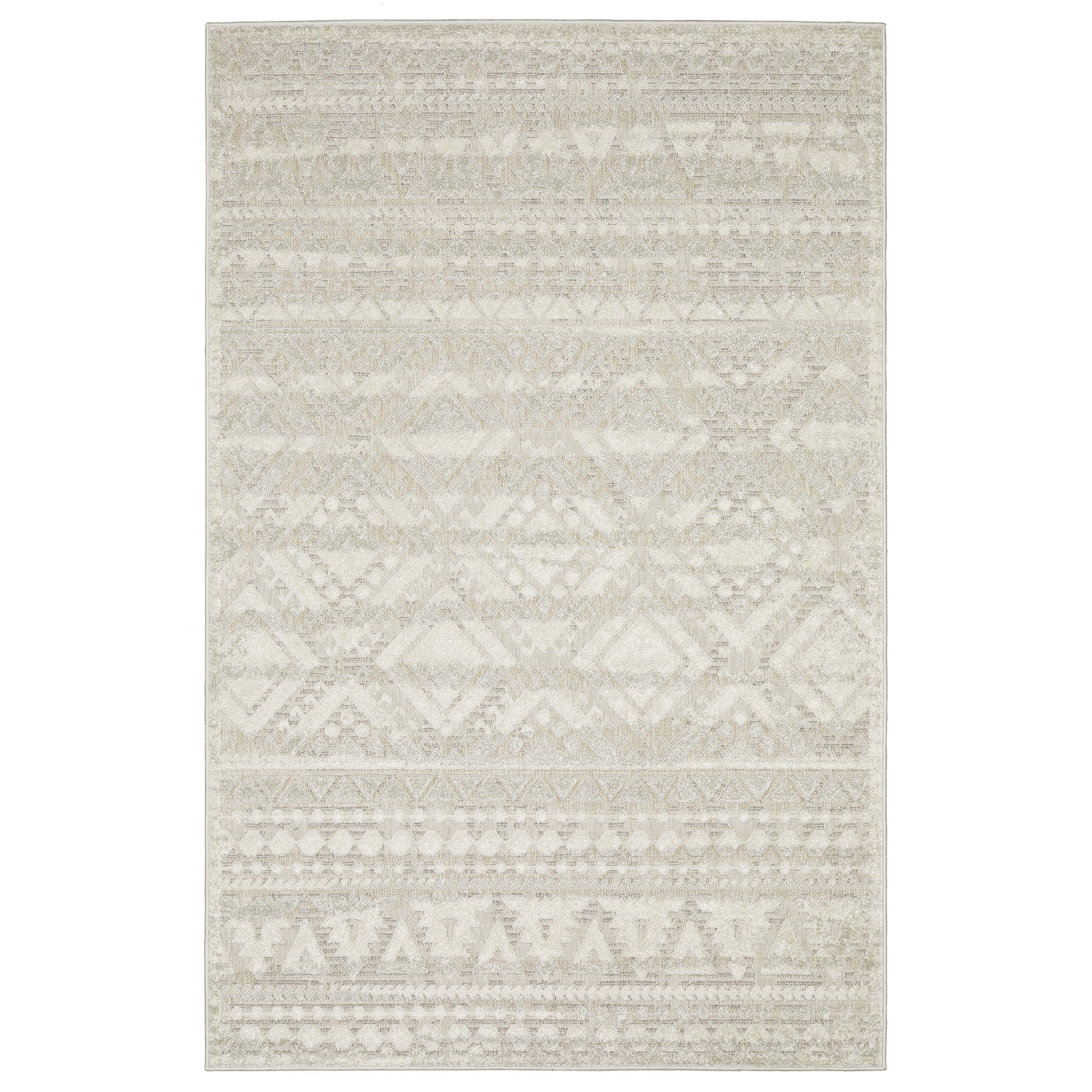 Tangier TAN01 Beige Distressed Rug
