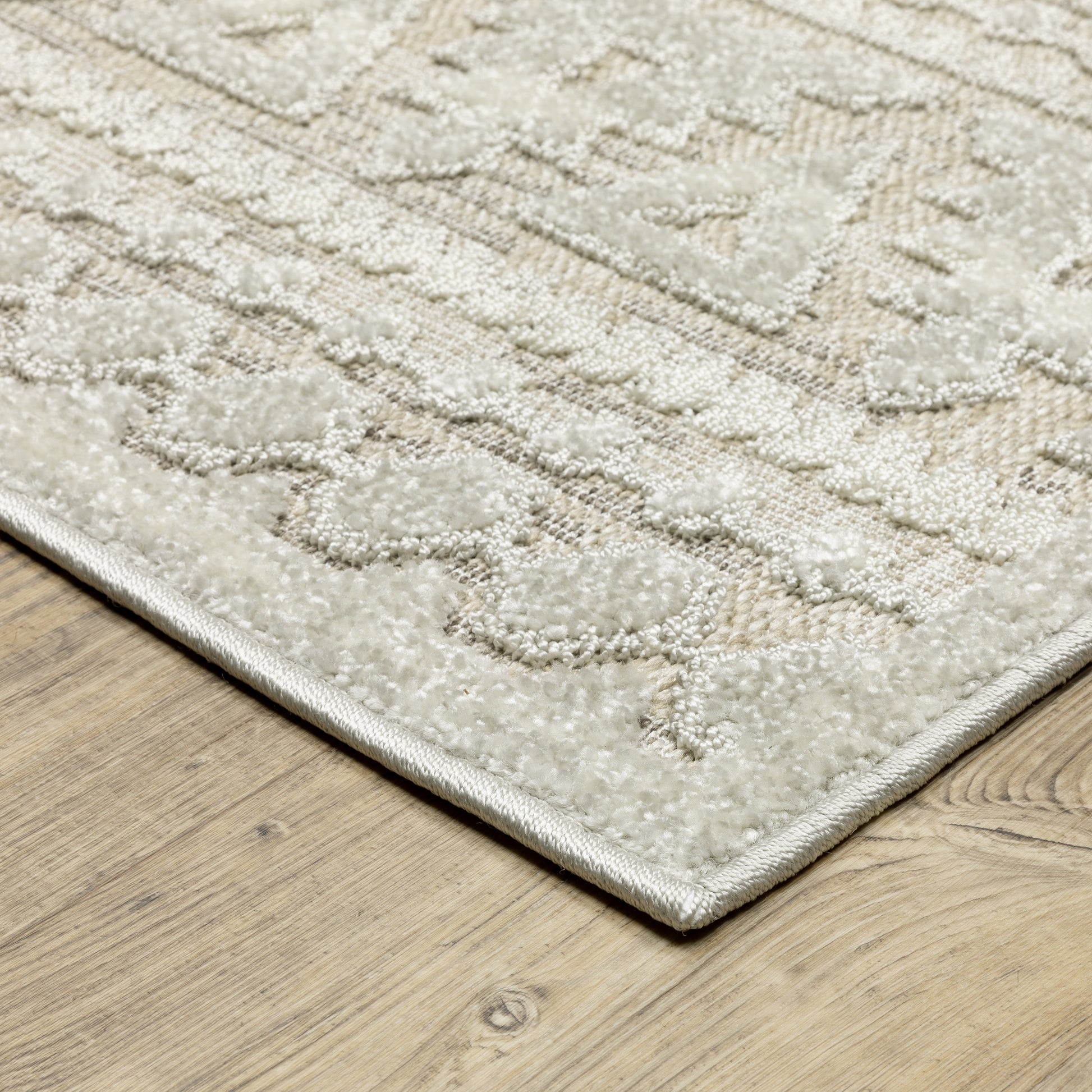 Tangier TAN01 Beige Distressed Rug