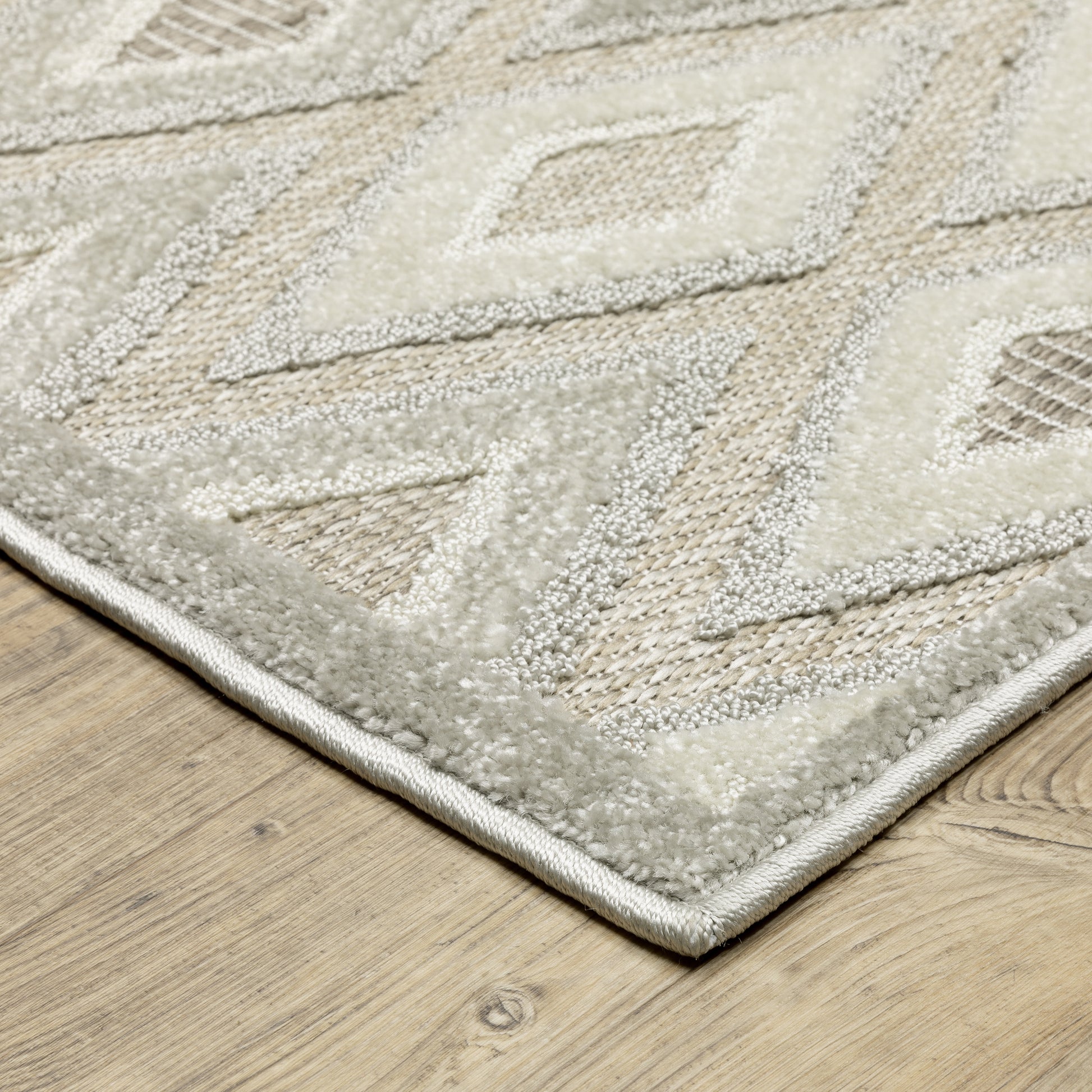 Tangier TAN02 Beige Lattice Rug
